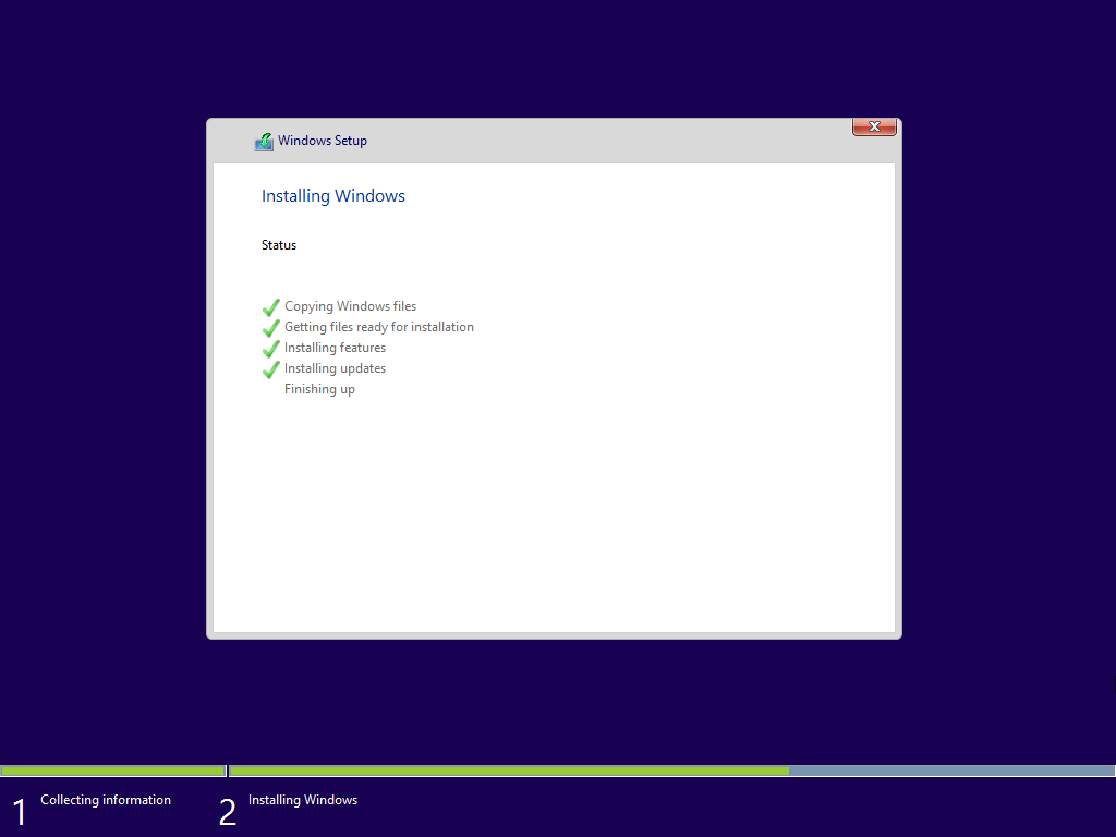 Windows 10 Setup Screen 8